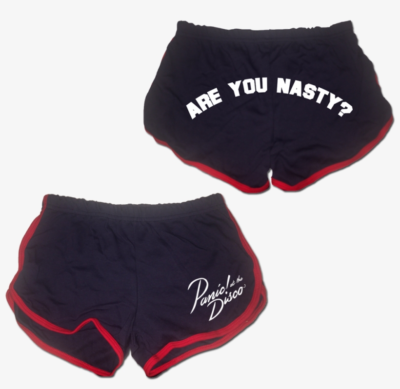 Are You Nasty Shorts Navy/red - Panic At The Disco Are You Nasty Shorts, transparent png download