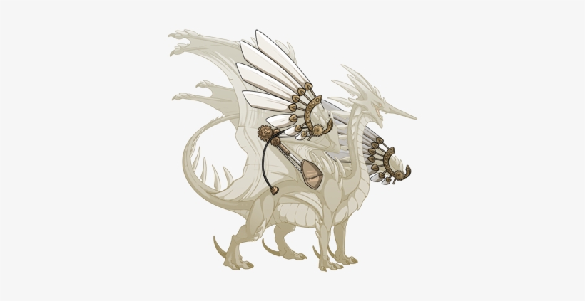 Gold Steampunk Wings Rback M - Flight Rising Ridgeback Male, transparent png download