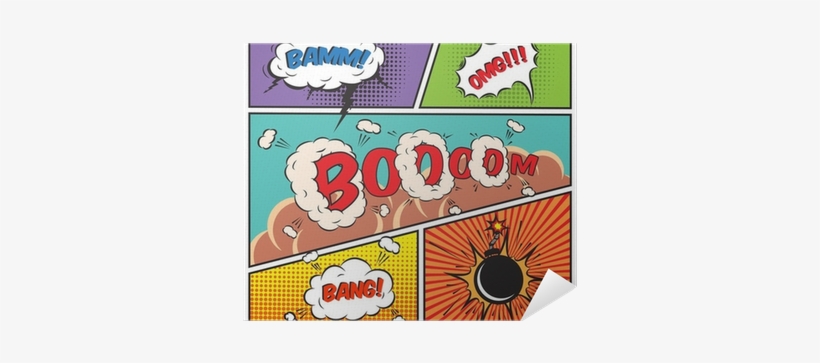 Art Print: Macrovector's Comic Speech Bubbles, 30x30in., transparent png download