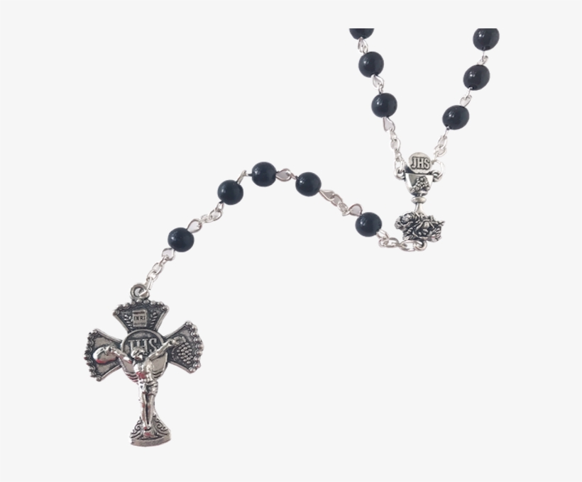 Black First Communion Rosary, transparent png download