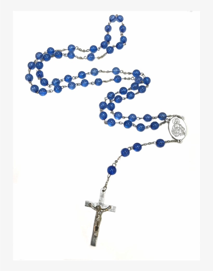 Blue Rosary - Bead, transparent png download
