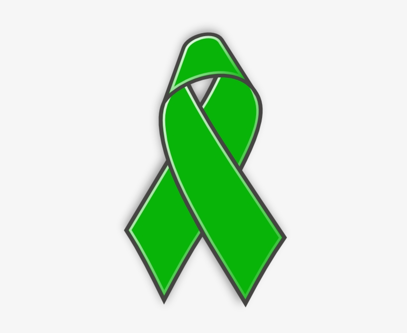 Png Freeuse Download Awareness Ribbon Clip Art At Clker - Green Awareness Ribbon Necklace Circle Charm, transparent png download