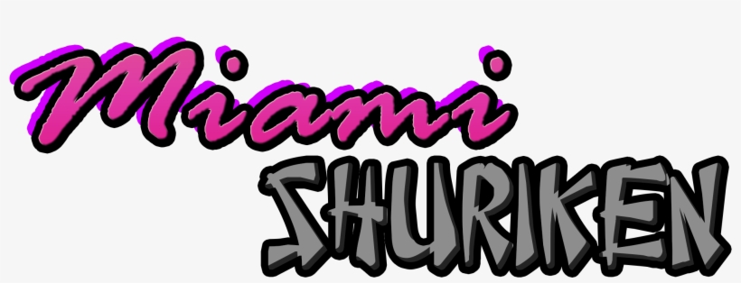 Miami Shuriken - Calligraphy, transparent png download