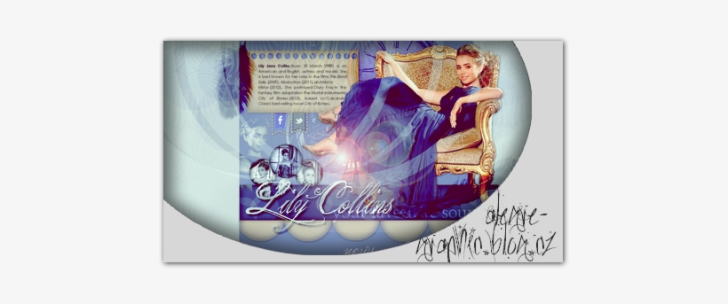 Layout- Lily Collins - Lily Collins, transparent png download