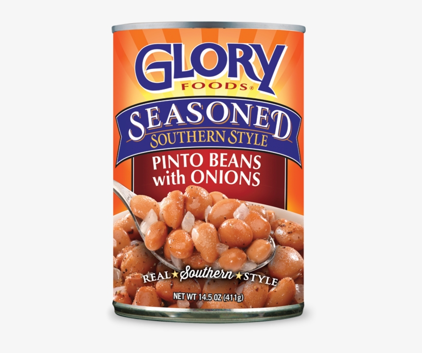 Seasoned Pinto Beans With Onions - Glory Foods Seasoned Southern Style Pinto Beans, transparent png download