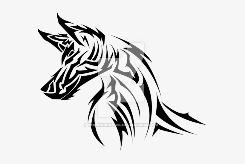Tribal Wolf Png - Wolf Tribal With Transparent Background, transparent png download