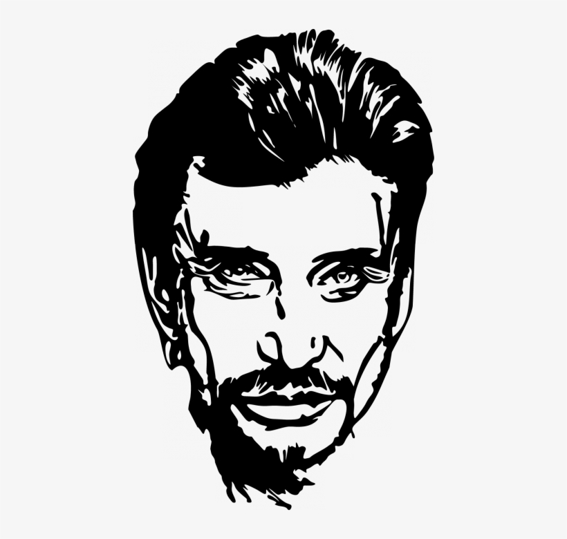 Illustration - Johnny Hallyday 1, transparent png download
