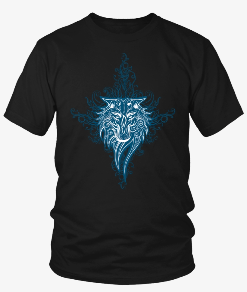 Tribal Wolf - Men - Larry Bernandez T Shirt, transparent png download