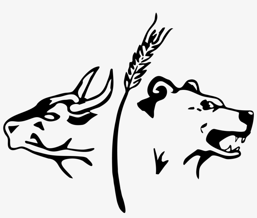 View Larger Image - Bull Bear Logo Png, transparent png download