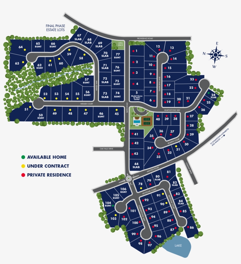 Hearthstone Site Plan - Plan, transparent png download