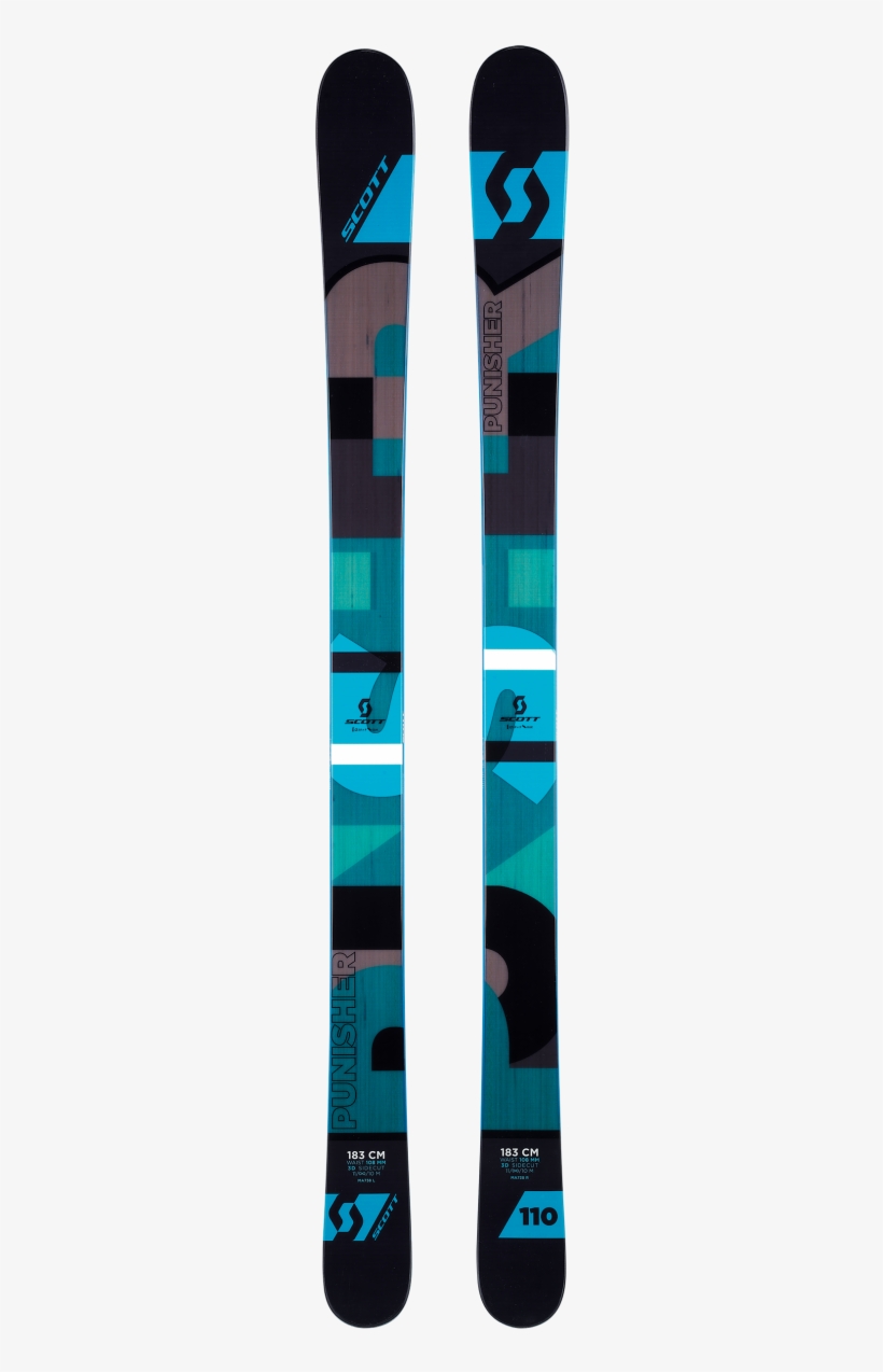 Ski Sco Punisher110 201415 - Scott Punisher 110 2016 All Mountain Skis, transparent png download