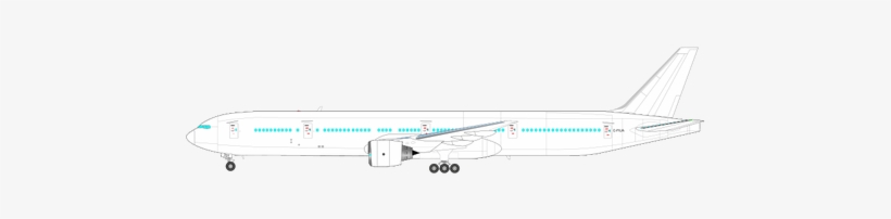 Boeing 777 Vector Graphics - Model Aircraft, transparent png download