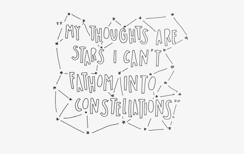 “my Thoughts Are Stars I Can't Fathom Into Constellations” - Png The Fault In Our Stars, transparent png download