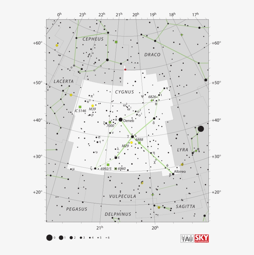 Explore Cygnus Constellation, Constellation List, And - Canes Venatici Star Map, transparent png download