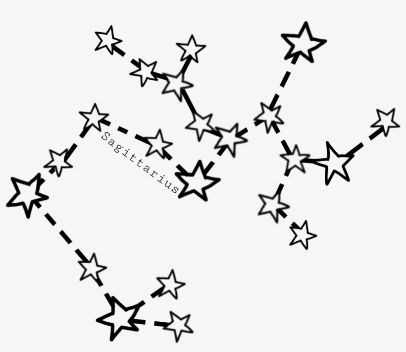 Sagittarius Starsign Stars Star Sign Constellations - Sagittarius Starsign, transparent png download