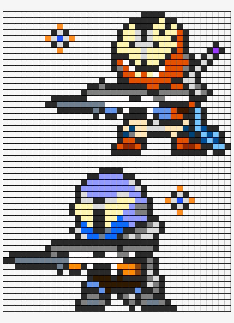 Destiny Titan Warloc Perler Bead Pattern / Bead Sprite - Destiny Perler Bead Pattern, transparent png download