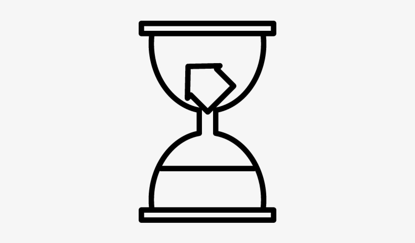 Hourglass With Arrow Vector - Vector Graphics, transparent png download