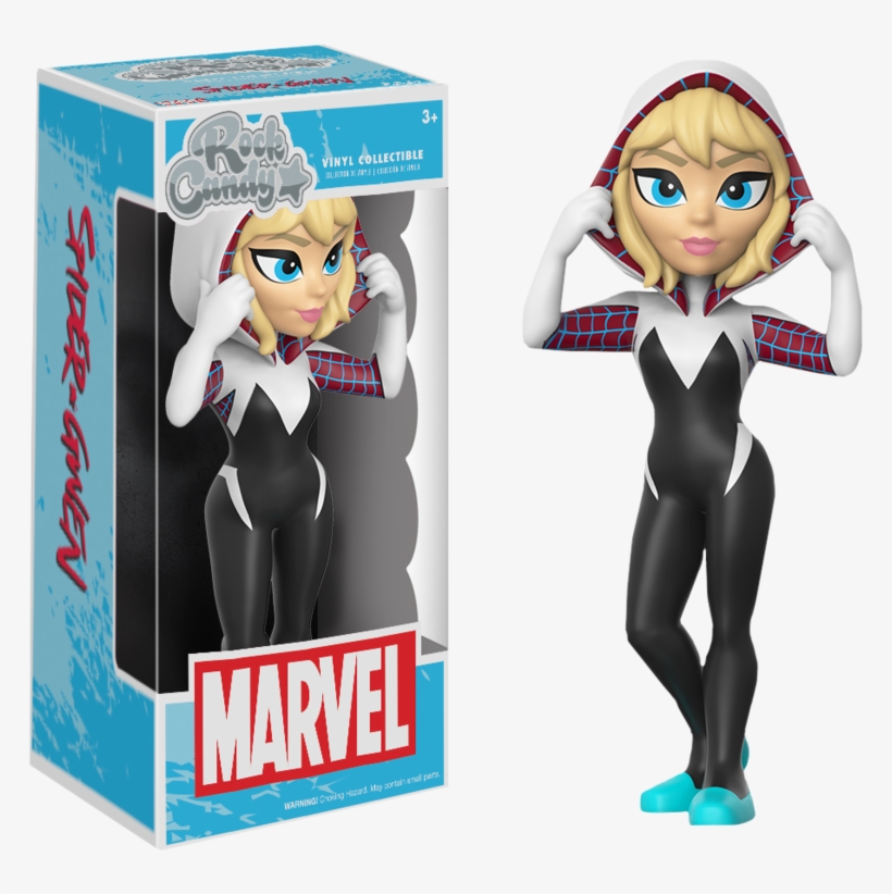 Spider Gwen Unmasked Rock Candy 5” Vinyl Figure - Funko Marvel Rock Candy, transparent png download