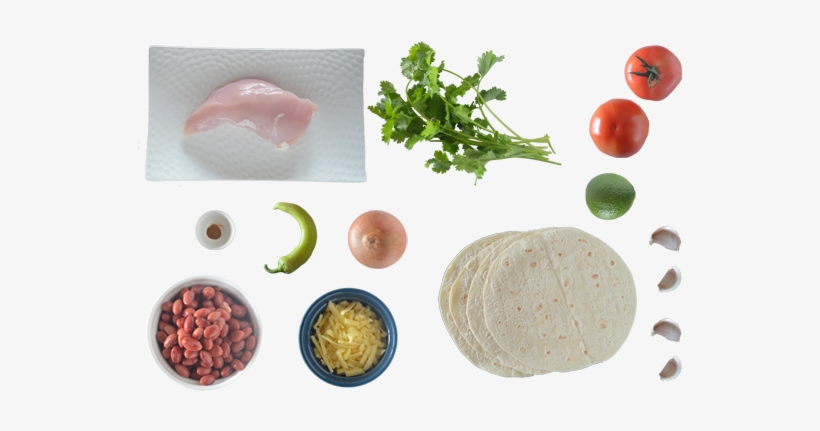 Chicken & Kidney Bean Enchiladas Ingredients - Enchilada, transparent png download
