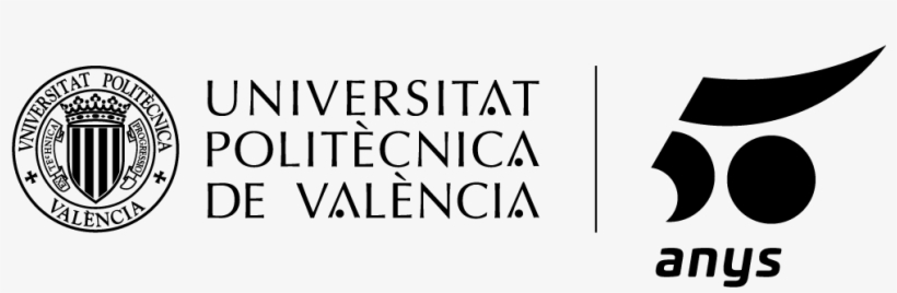 Upv Logo 50a / Black / Png - Logo 50 Años Upv, transparent png download