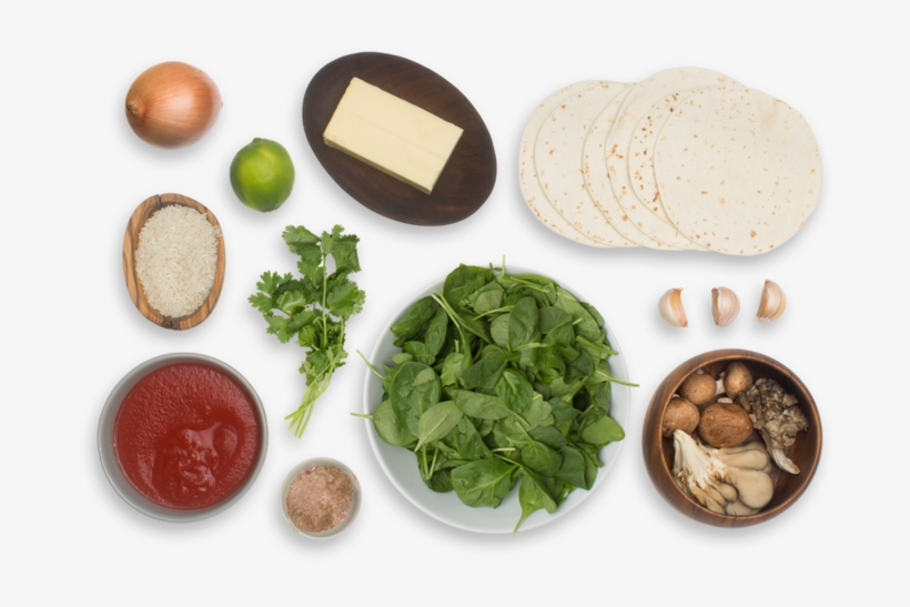 Cheesy Enchiladas Rojas With Mixed Mushrooms & Spinach - Vegetarian Cuisine, transparent png download