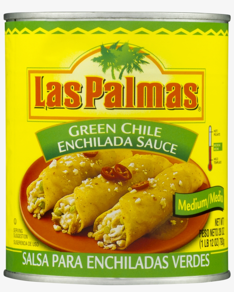 Las Palmas Medium Green Chile Enchilada Sauce 28 Ounce - Las Palmas Green Enchilada Sauce 28 Oz, transparent png download