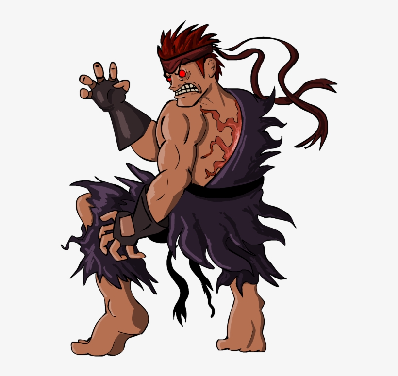 Download Evil Ryu - Evil Ryu Super Smash Bros | Transparent PNG ...