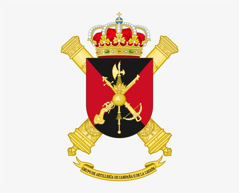 Field Artillery Group Ii Of The Legion, Spanish Army - Band Coat Of Arms, transparent png download