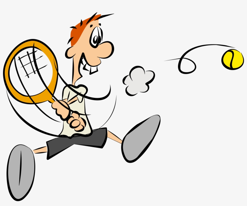 This Free Icons Png Design Of Cartoon Tennis Player, transparent png download