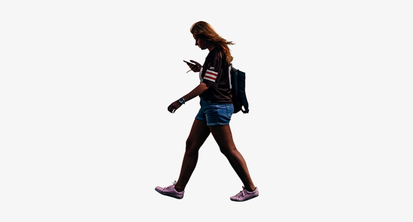 Girl Walking Png, transparent png download