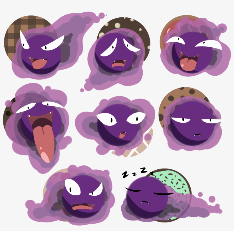 Cookie The Gastly - Pokémon Yellow, transparent png download