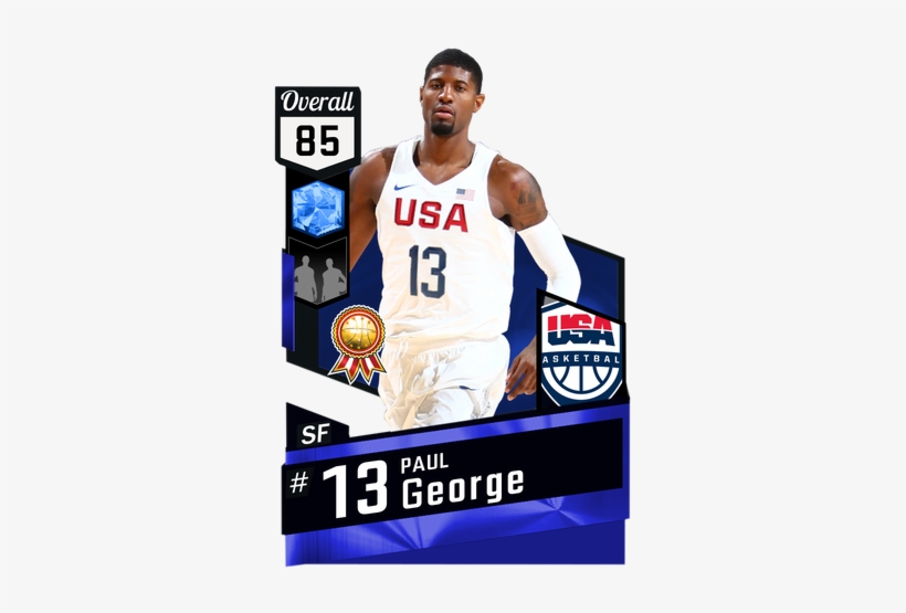 Paul George Sapphire Card - Nba 2k18 Gilbert Arenas, transparent png download