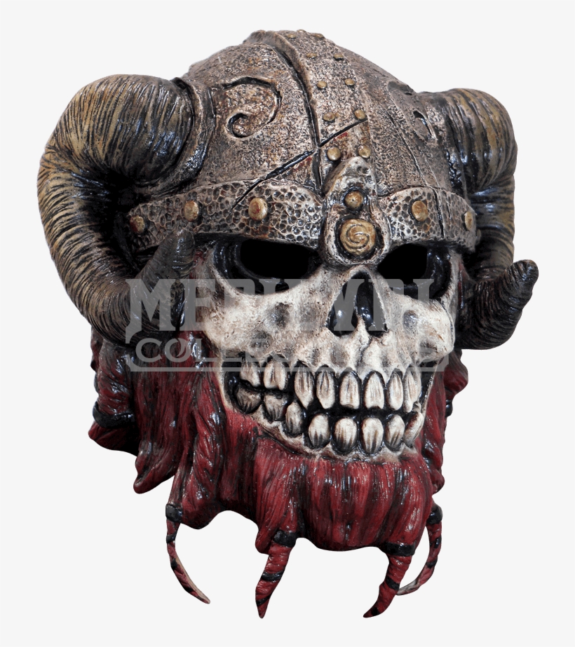 Red Beard Skeleton Mask - Adults Red Beard Skeleton Latex Mask, transparent png download