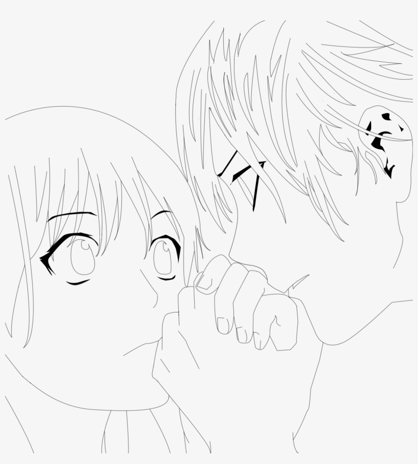 Lineart Yato Y Hiyori By Izzym19 On Deviantart - Line Art, transparent png download