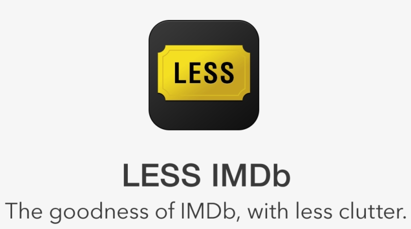 The Goodness Of Imdb, With Less Clutter - Yellow, transparent png download
