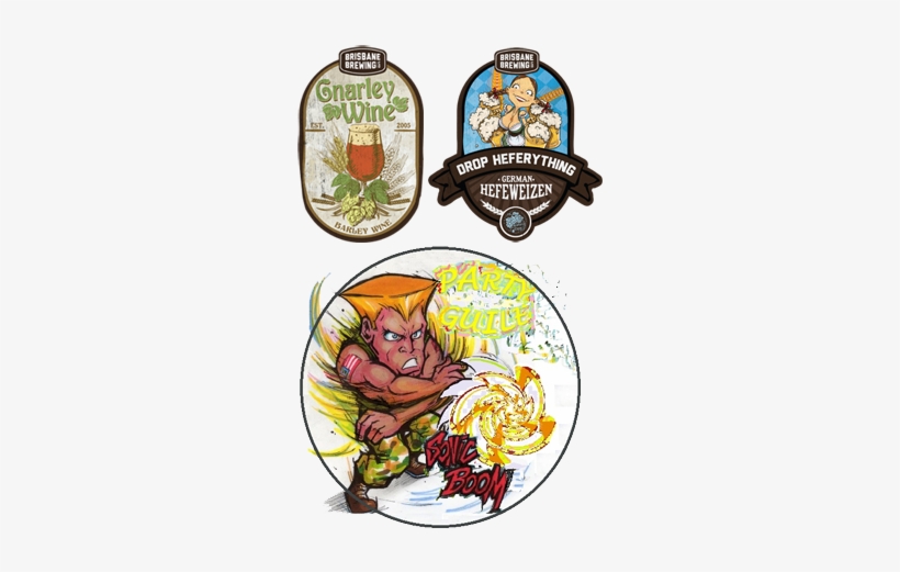 Beer Brisbane Brewing Co Gnarley Wine / Party Guile - Hd Sonic Boom Guile, transparent png download