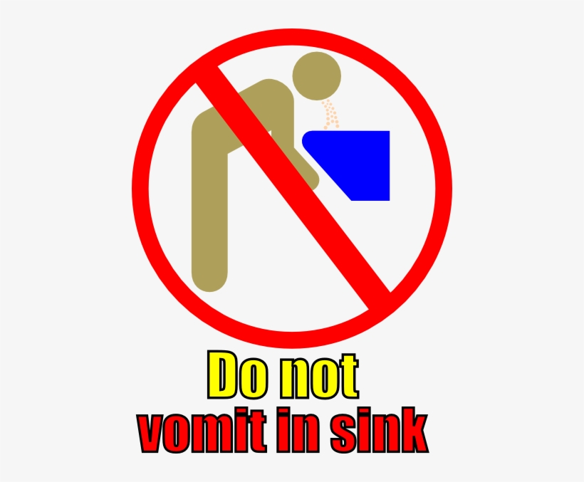 Download Do Not Vomit In Sink Clip Art Clip Art Transparent PNG