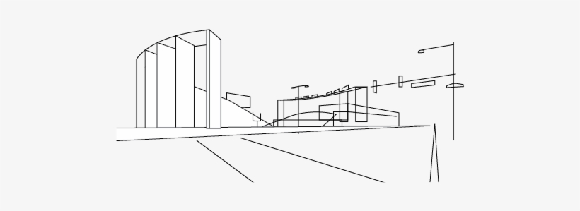 Proposed Stadium Rendering On 15th Street Between Norris - Diagram, transparent png download