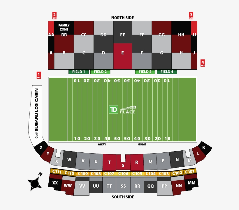 Stade Rouge Et Noir Ottawa, transparent png download