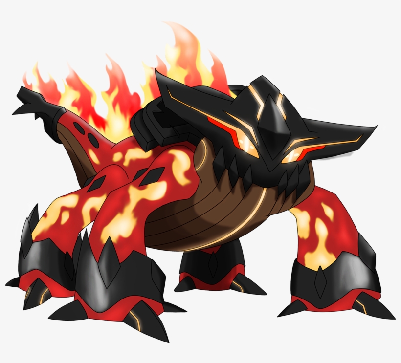 Shiny Mega Heatran Pokédex - Shiny Mega Heatran, transparent png download