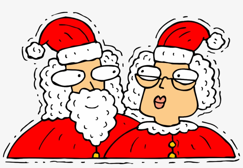 Commons - Wikimedia - Org Colouringbook - Santa Claus And Mrs Claus Png, transparent png download