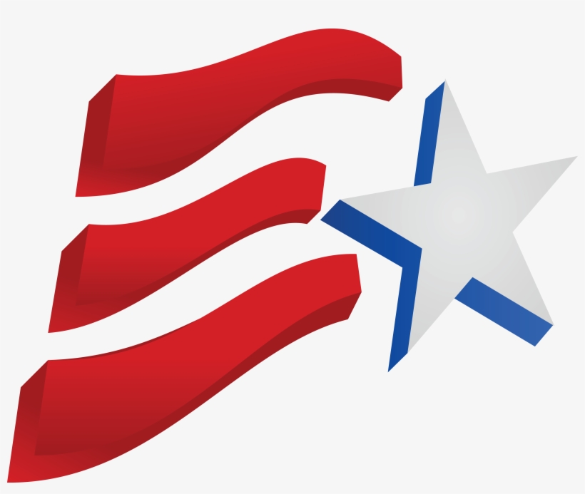 Free Clipart Of A Fourth Of July Star And American - Transparent The Stars And Stripes, transparent png download