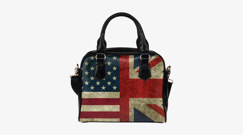 Interestprint Vintage Union Jack American Flag Usa - Casecoco Red Starry Merry Christmas Women's Pu Leather, transparent png download