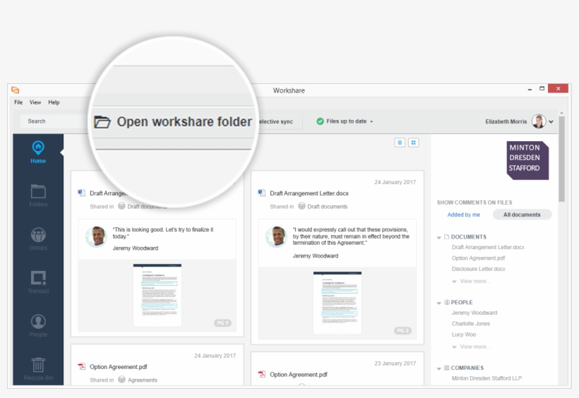 Quick Access Or Favorites (windows 7 And 8) - Workshare Desktop Share, transparent png download
