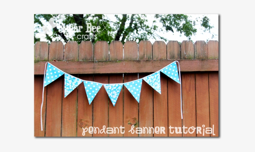 Fabric Pennant Banner Tutorial - Banner, transparent png download
