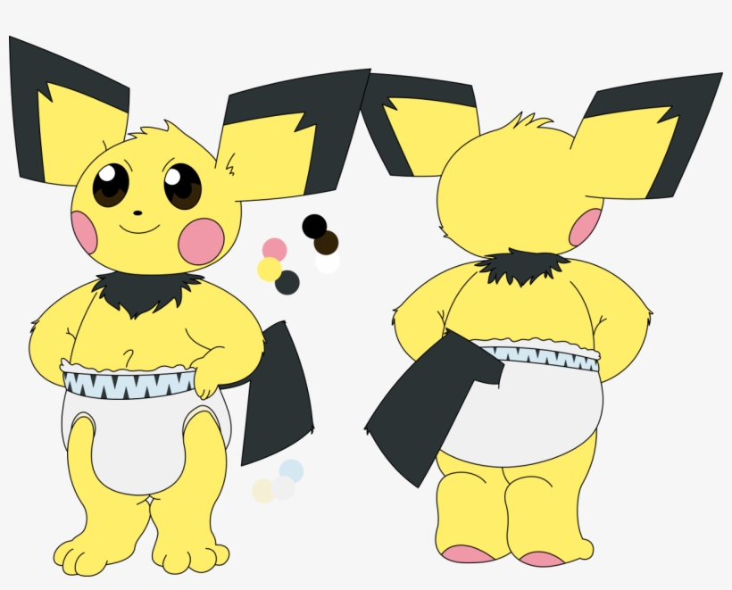 Character Reference For The Mega Baby Pichu - Pichu Baby, transparent png download