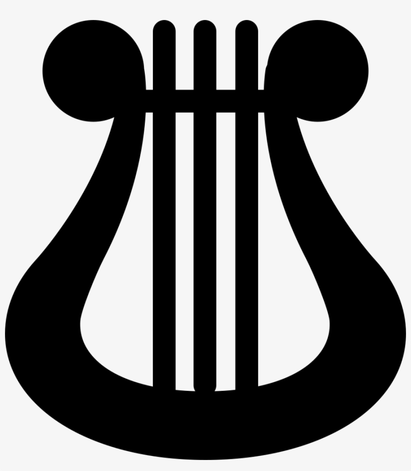 Harp Outline Comments - Harp Icon Svg, transparent png download