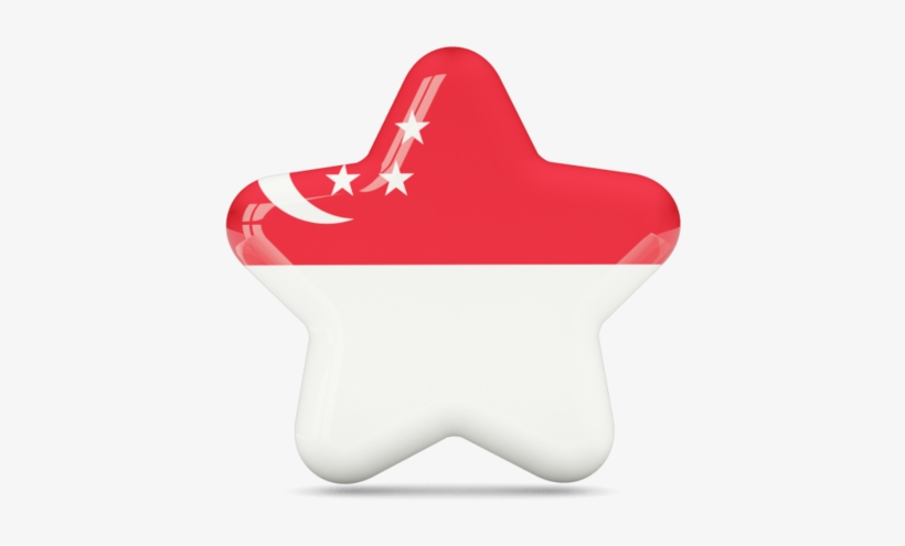 Singapore Flag Shiny Star Graphics - Cape Verde Icon, transparent png download