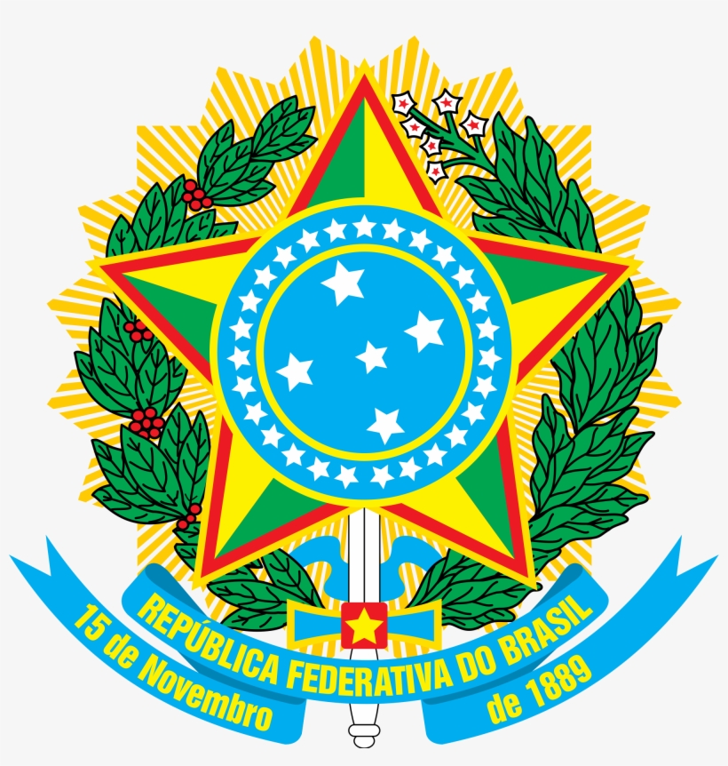 Coat Of Arms Of Brazil - Brazil Coat Of Arms, transparent png download