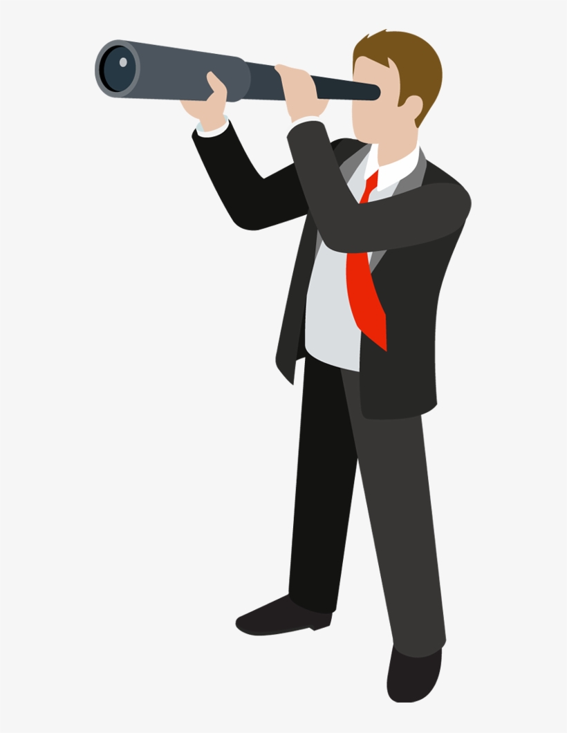Clip Art Library Stock Man With Telescope Clipart - Man With Telescope Png, transparent png download